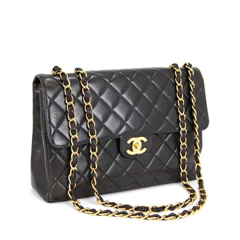Chanel Matelasse 30 Chain Shoulder Bag Lambskin Black